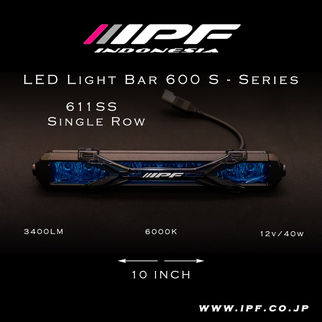 IPF 600S Series Single Row LED Light Bar view 3