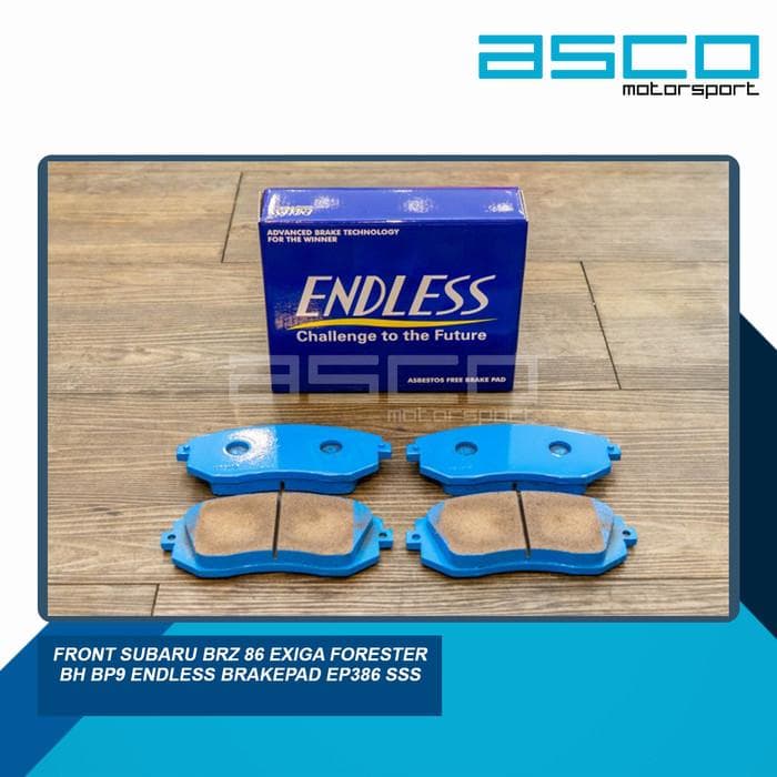 Endless Brake Pad EP386 for Toyota 86 & Subaru Exiga / BRZ / Forester / Legacy / XV (Front) view 2