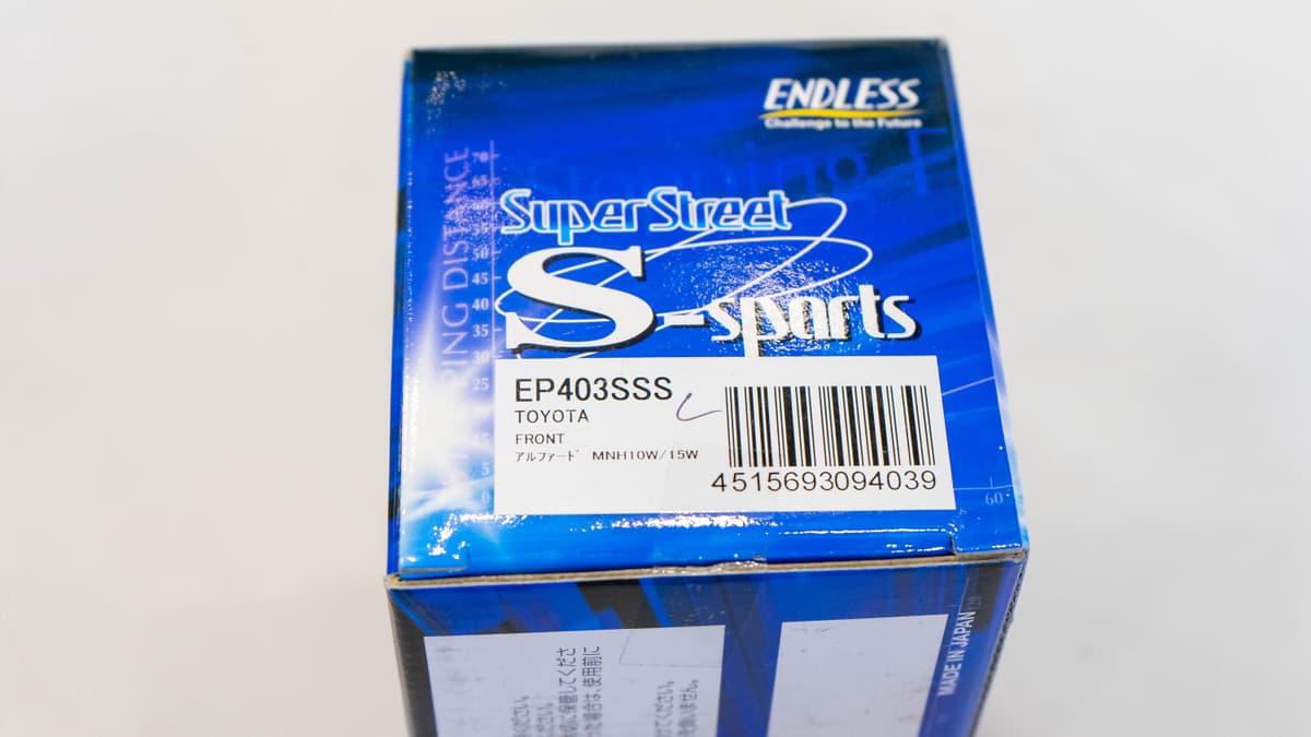 Endless Brake Pad EP403 SSS for Toyota ANH10 (Front) view 2
