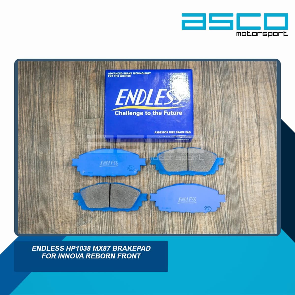 Endless Brake Pad HP1038 for Toyota INNOVA REBORN (Front) — image 1