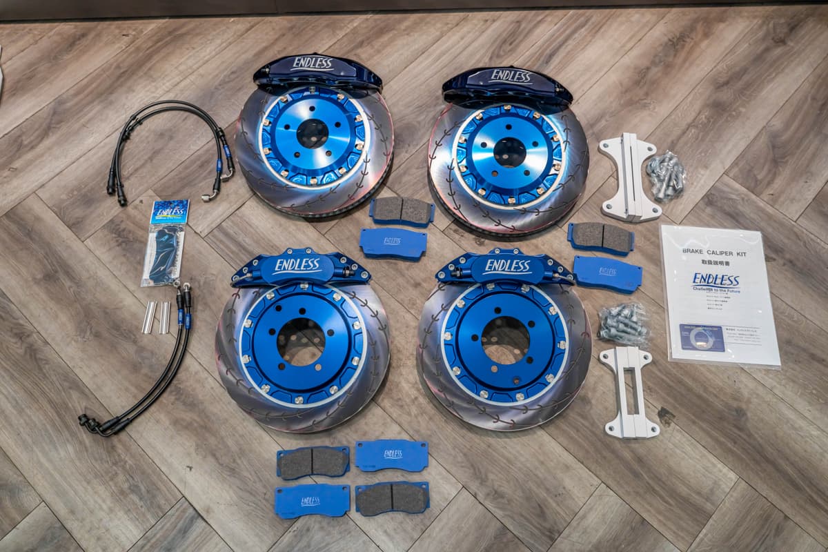 Endless Brake Kit for Mitsubishi LANCER EVOLUTION 7,8,9 (CT9A) 345MM MONO6 SPORTS TA & 332MM RACING 4POT, E SLIT ROTOR view 1