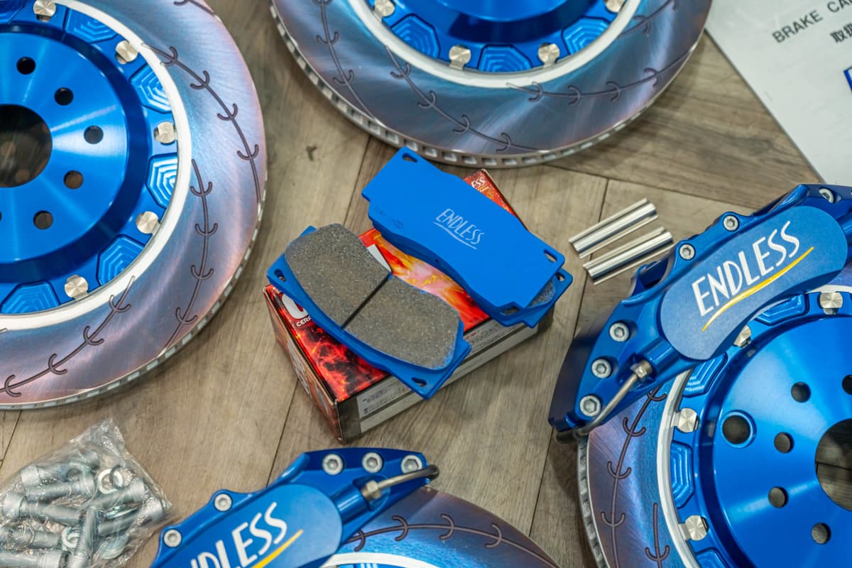 Endless Brake Kit for Subaru BRZ ZD8 345MM 6POT & 330MM 4POT (Blue + Yellow Line) view 5