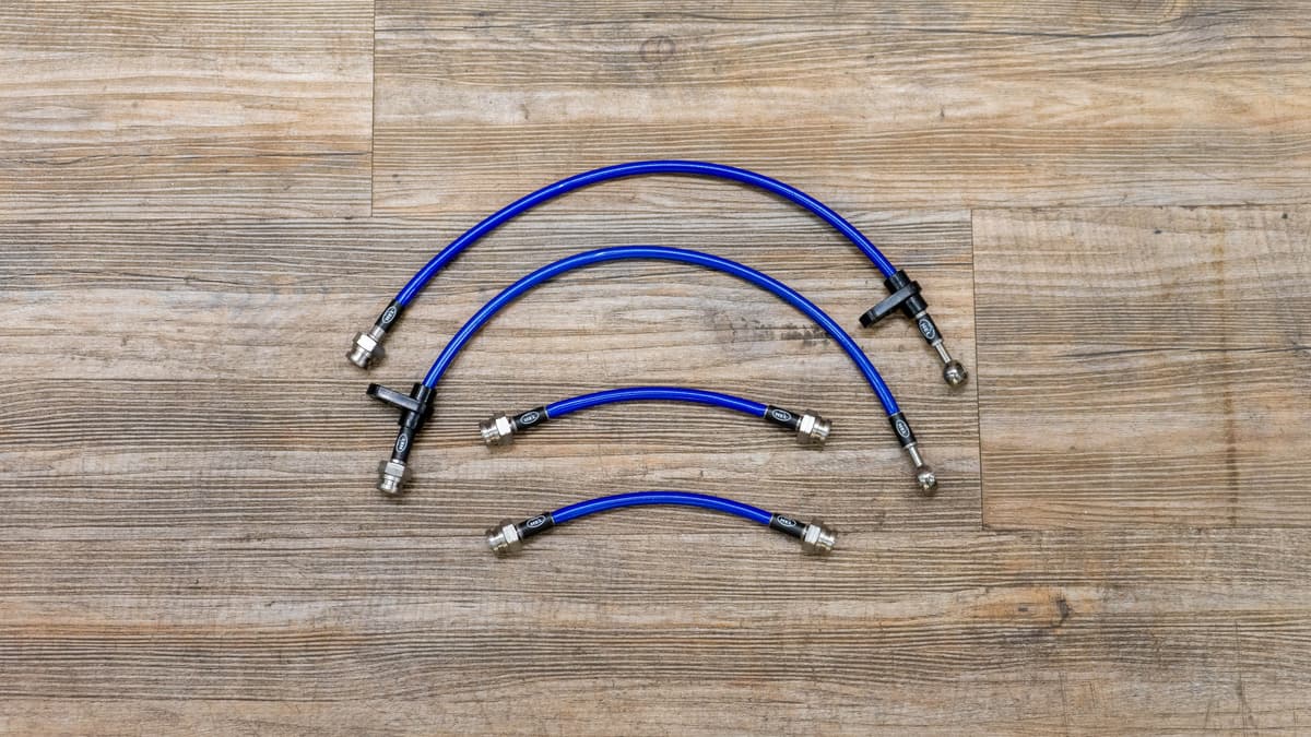 HEL Performance Stainless Steel Braided Brake Line Kit for Toyota AGYA — image 1