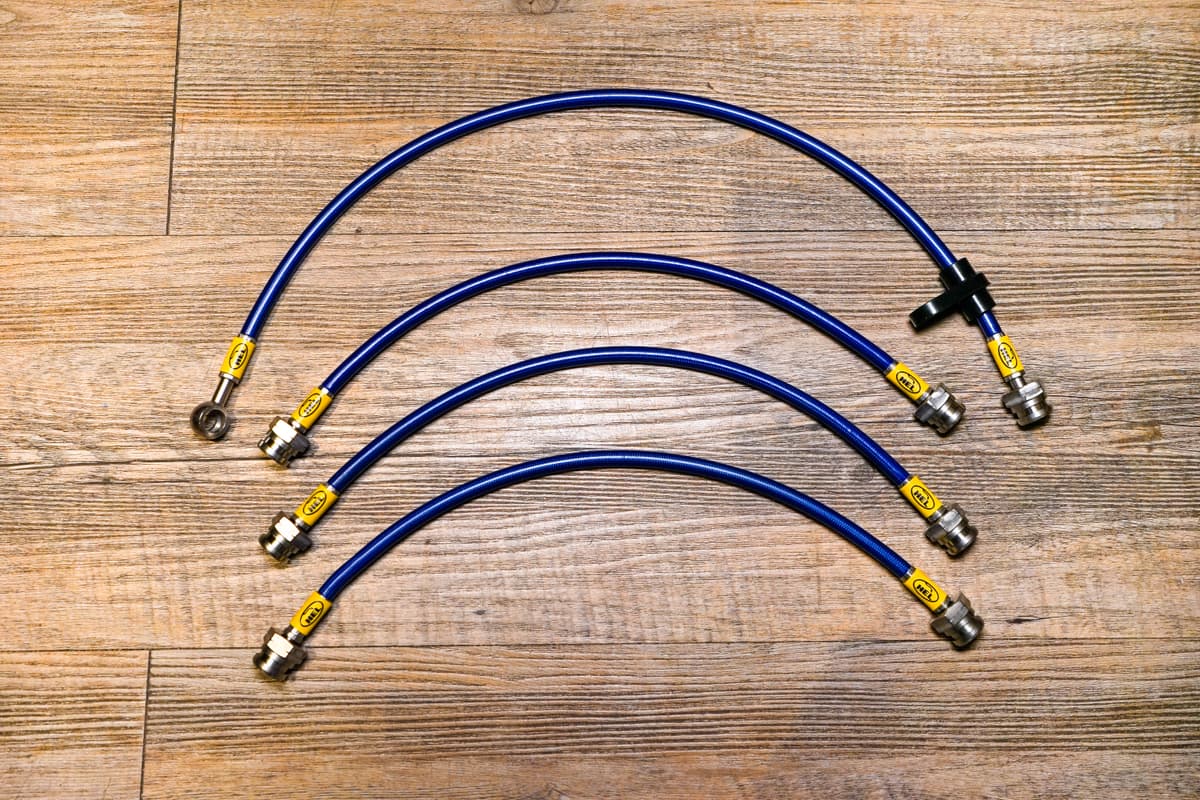 HEL Performance Stainless Steel Braided Brake Line Kit for Honda BRIO — image 1