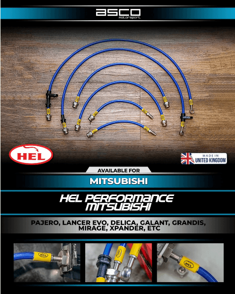 HEL Performance Stainless Steel Braided Brake Line Kit for Mitsubishi ALL NEW PAJERO — image 1