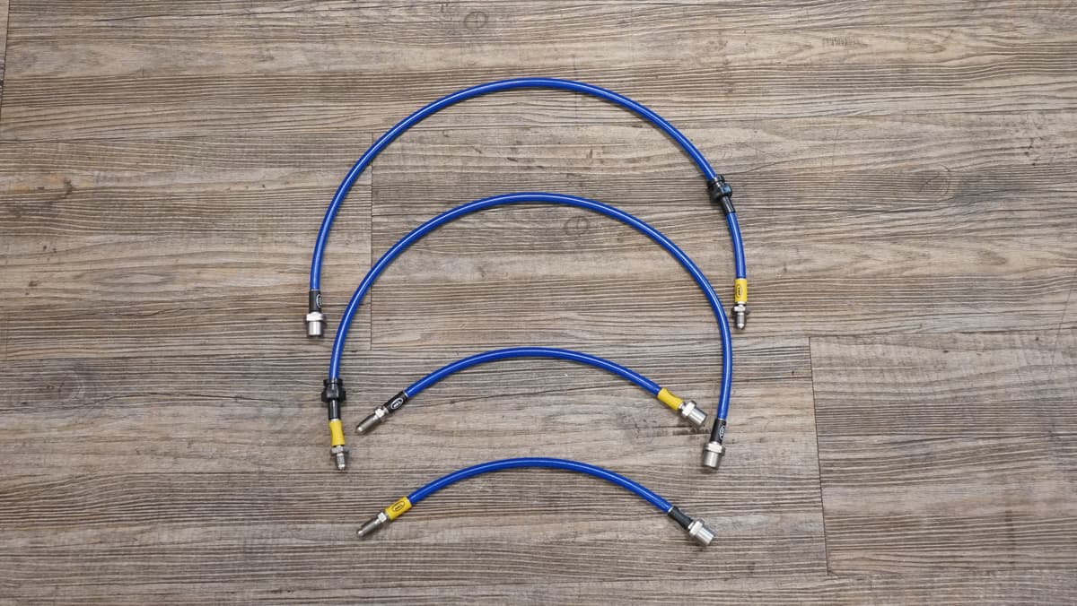HEL Performance Stainless Steel Braided Brake Line Kit for Mercedes benz W204 — image 1