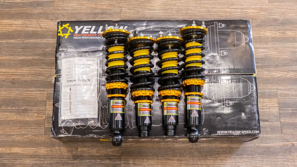 Yellow Speed Racing Dynamic Pro Sport Coilover Kit for Honda Civic EF, EG, EH, EJ, EK, EM2, EP, ES1, ES2, FB, FC, FK, FD, FE, CRX view 4