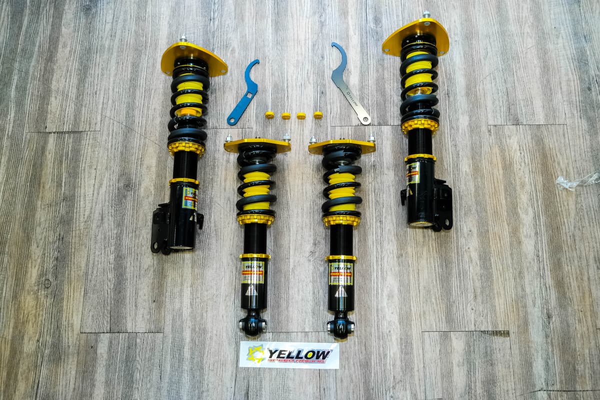 Yellow Speed Racing Dynamic Pro Sport Coilover Kit for Subaru Forester SF, SG, SH view 1