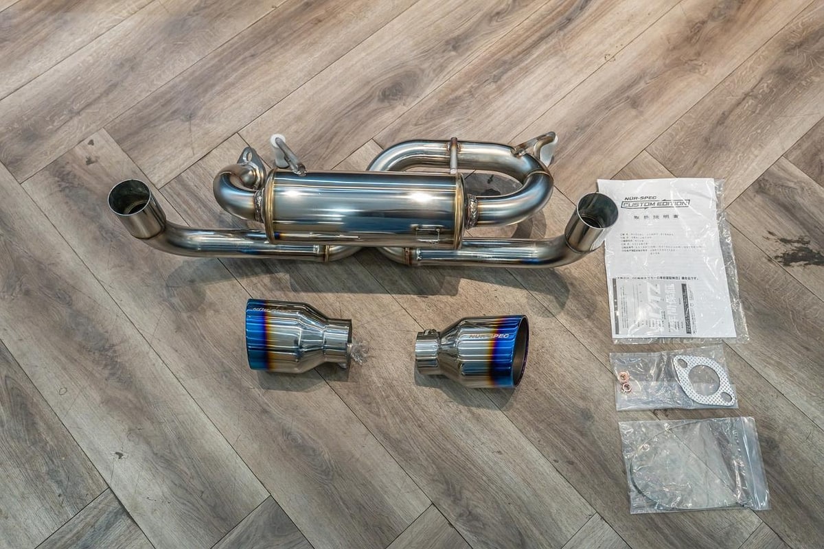 Blitz Nur-Spec Custom Edition VR Titanium Tip Exhaust for Suzuki Jimny