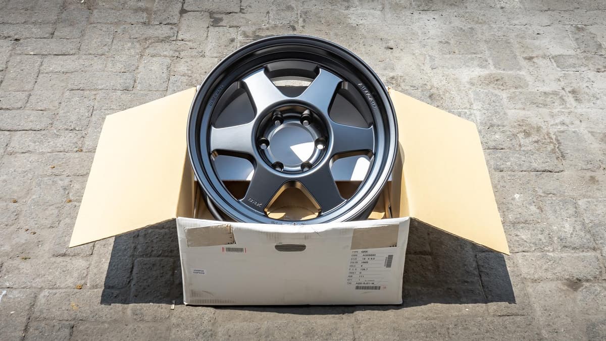 WHEEL GRX R18x9 ET 0 PCD 6x139.7 - Semi Gloss Black (Original Japan) — image 1