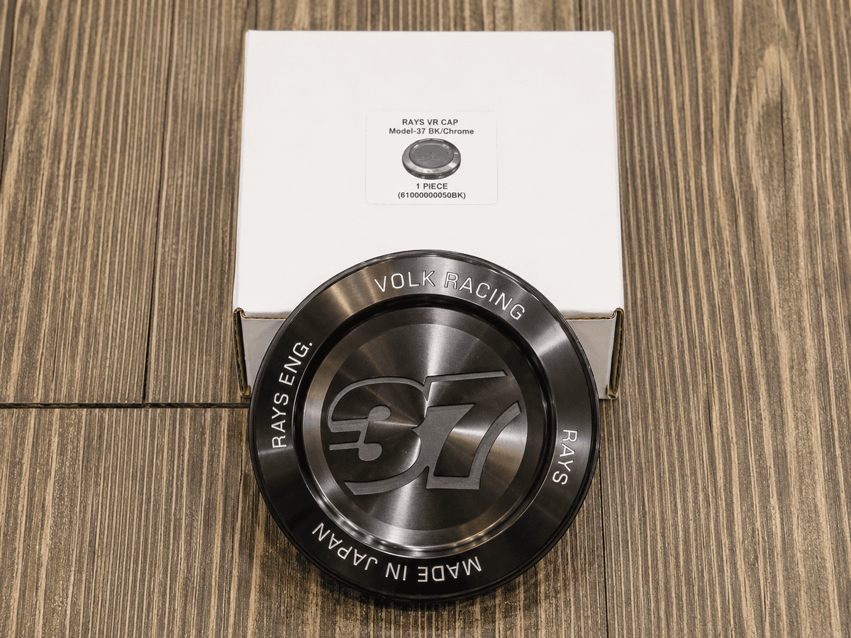 RAYS Engineering Official Japan Center Cap Set - TE37 with "37" Mark (Large PCD Spec) view 2