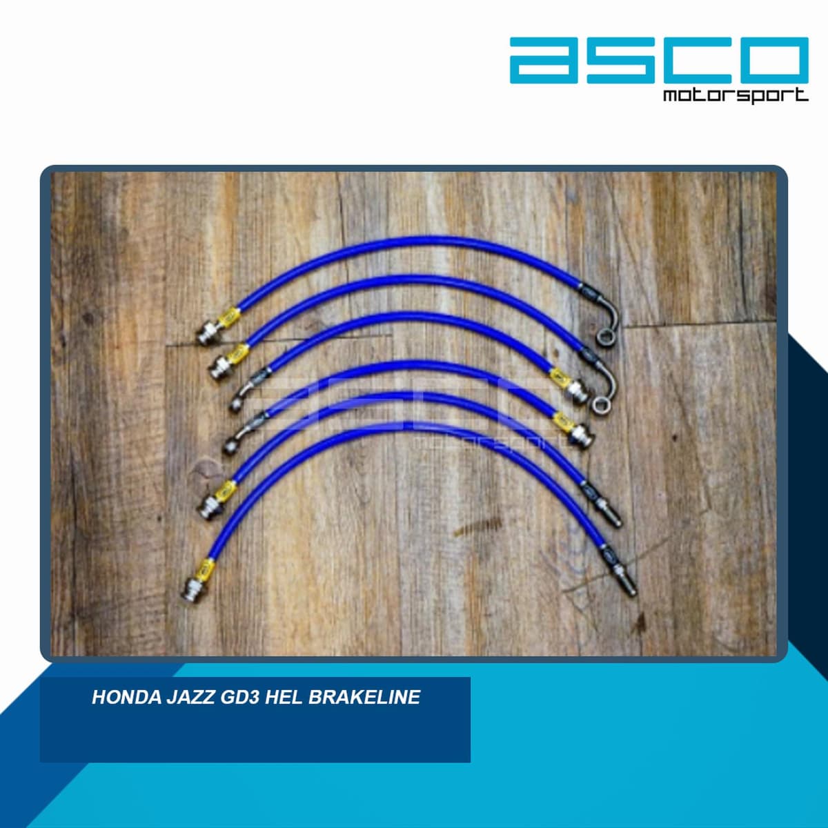 HEL Performance Stainless Steel Braided Brake Line Kit for Honda JAZZ GD3 — image 1