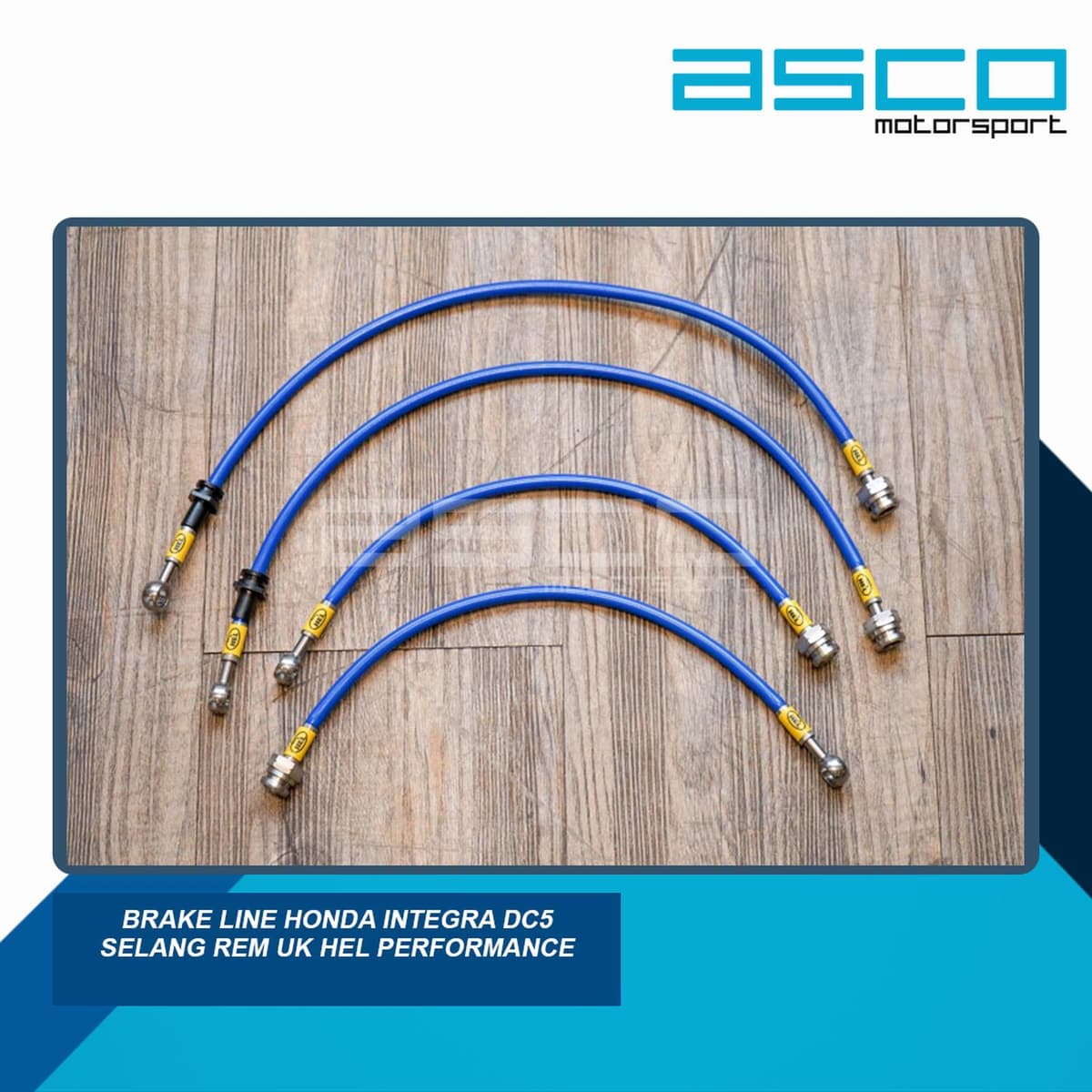 HEL Performance Stainless Steel Braided Brake Line Kit for Honda INTEGRA DC5 — image 1