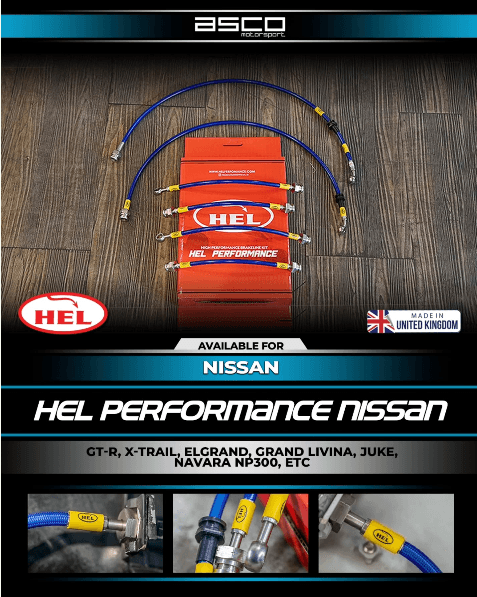 HEL Performance Stainless Steel Braided Brake Line Kit for Nissan GRAND LIVINA — image 1