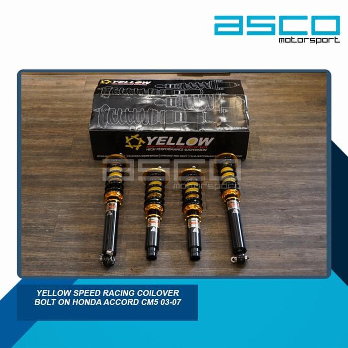 Yellow Speed Racing Dynamic Pro Sport Coilover Kit for HONDA Accord CM5 03-07 — image 1