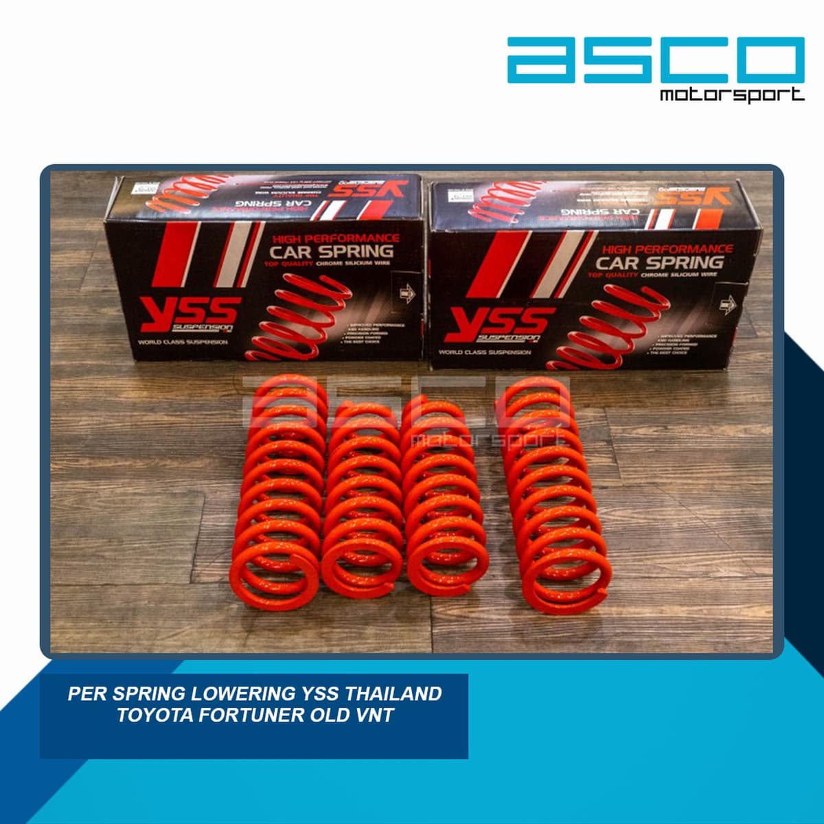 YSS Performance Lowering Spring Kit (PPV/SUV) for Toyota Fortuner VNT 06+ — image 1