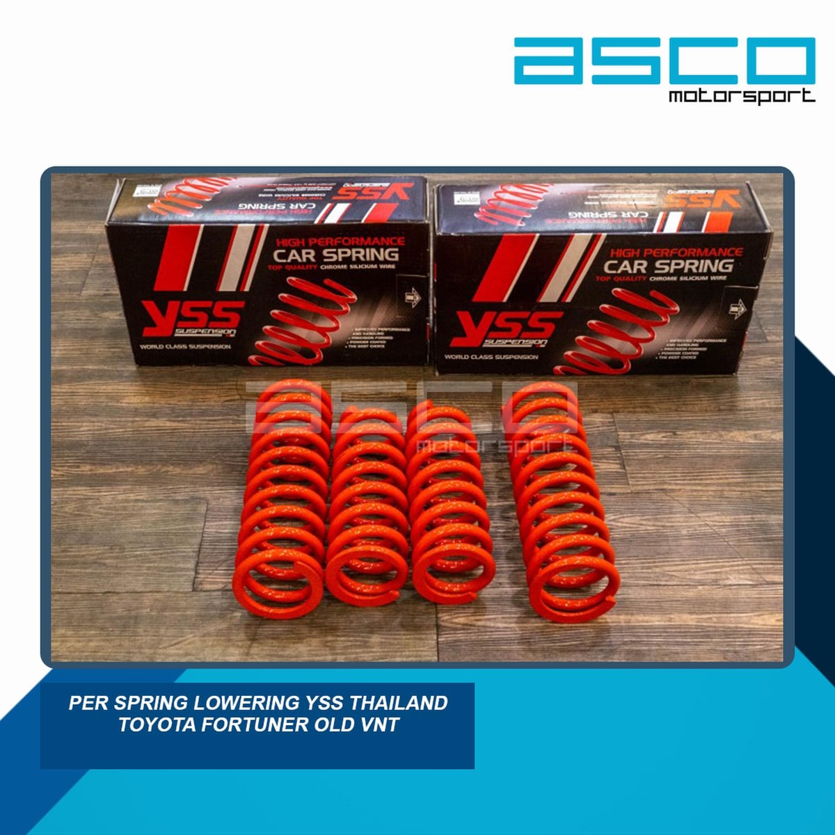 YSS Performance Lowering Spring Kit (PPV/SUV) for Toyota Fortuner VNT 06+