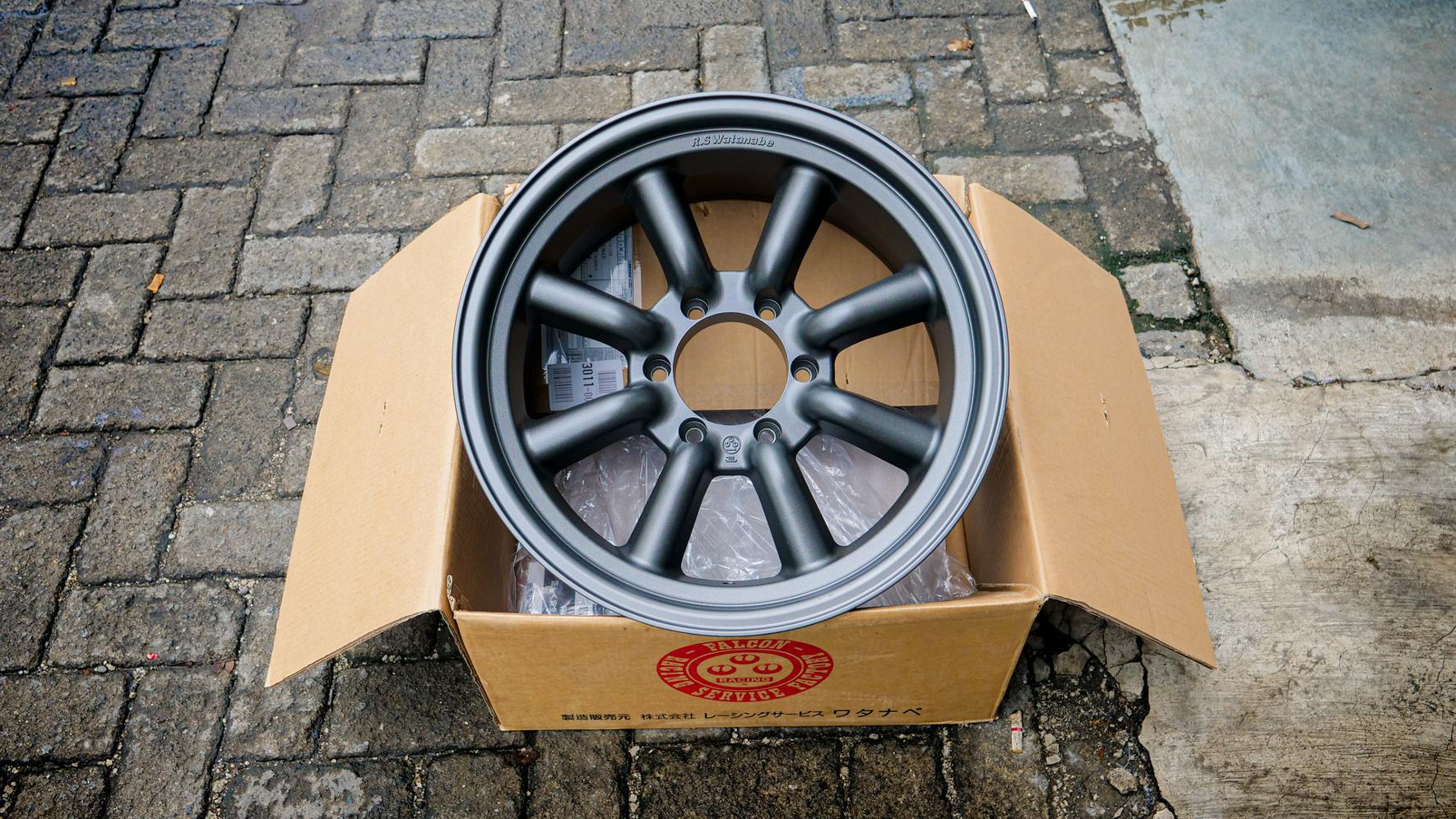 WATANABE R18x9 ET 15 PCD 6x139.7 - Matte Dark Gunmetallic (Original Japan)