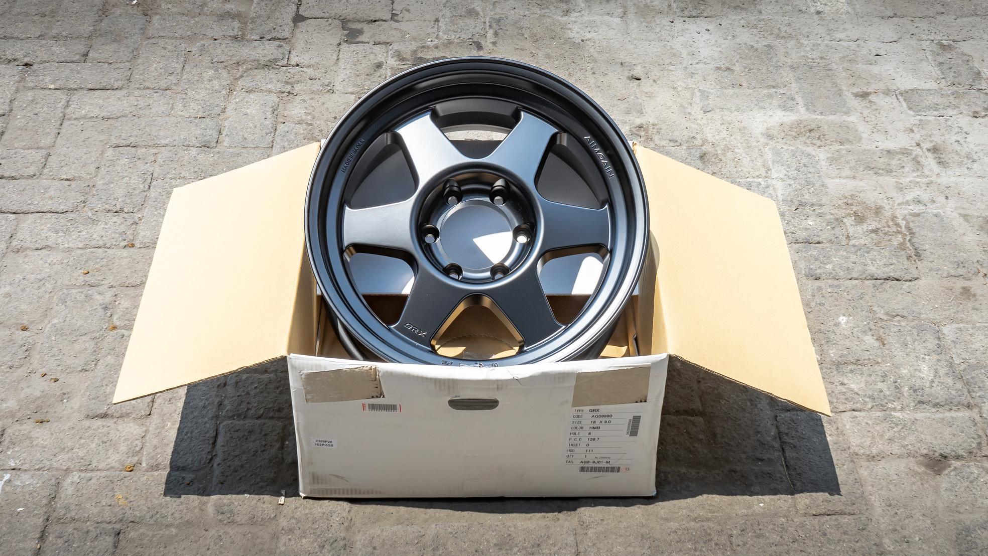 WHEEL GRX R18x9 ET 0 PCD 6x139.7 - Semi Gloss Black (Original Japan)