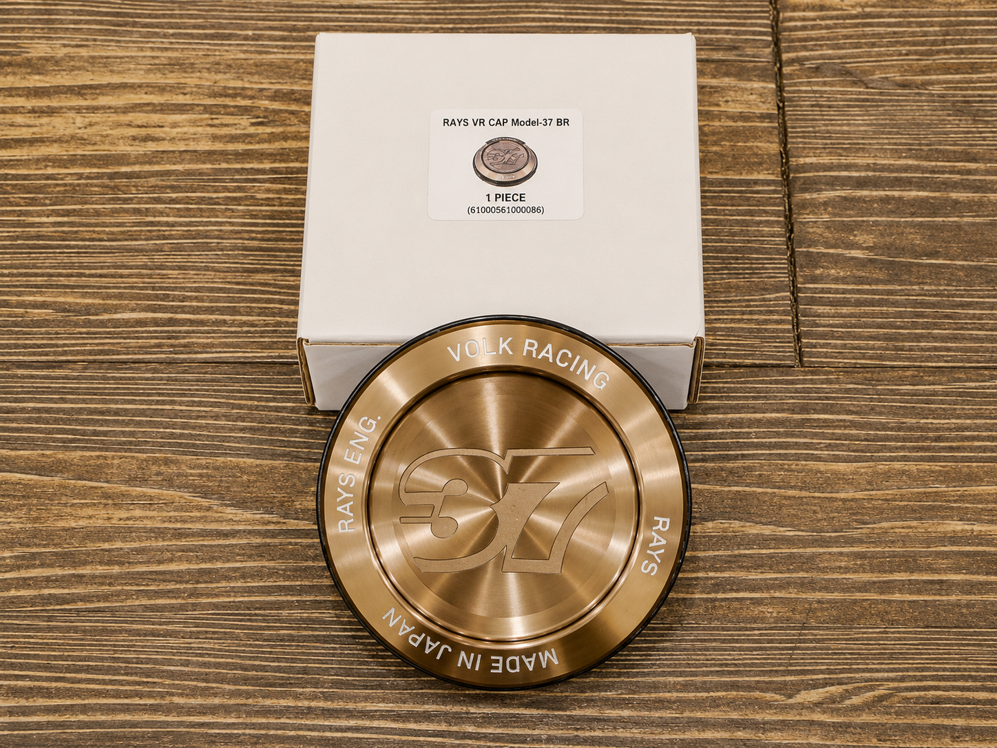 RAYS Engineering Official Japan Center Cap Set - TE37 with "37" Mark (Large PCD Spec)