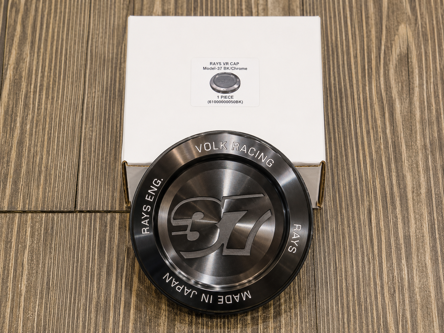 RAYS Engineering Official Japan Center Cap Set - TE37 with "37" Mark (Large PCD Spec) view 2