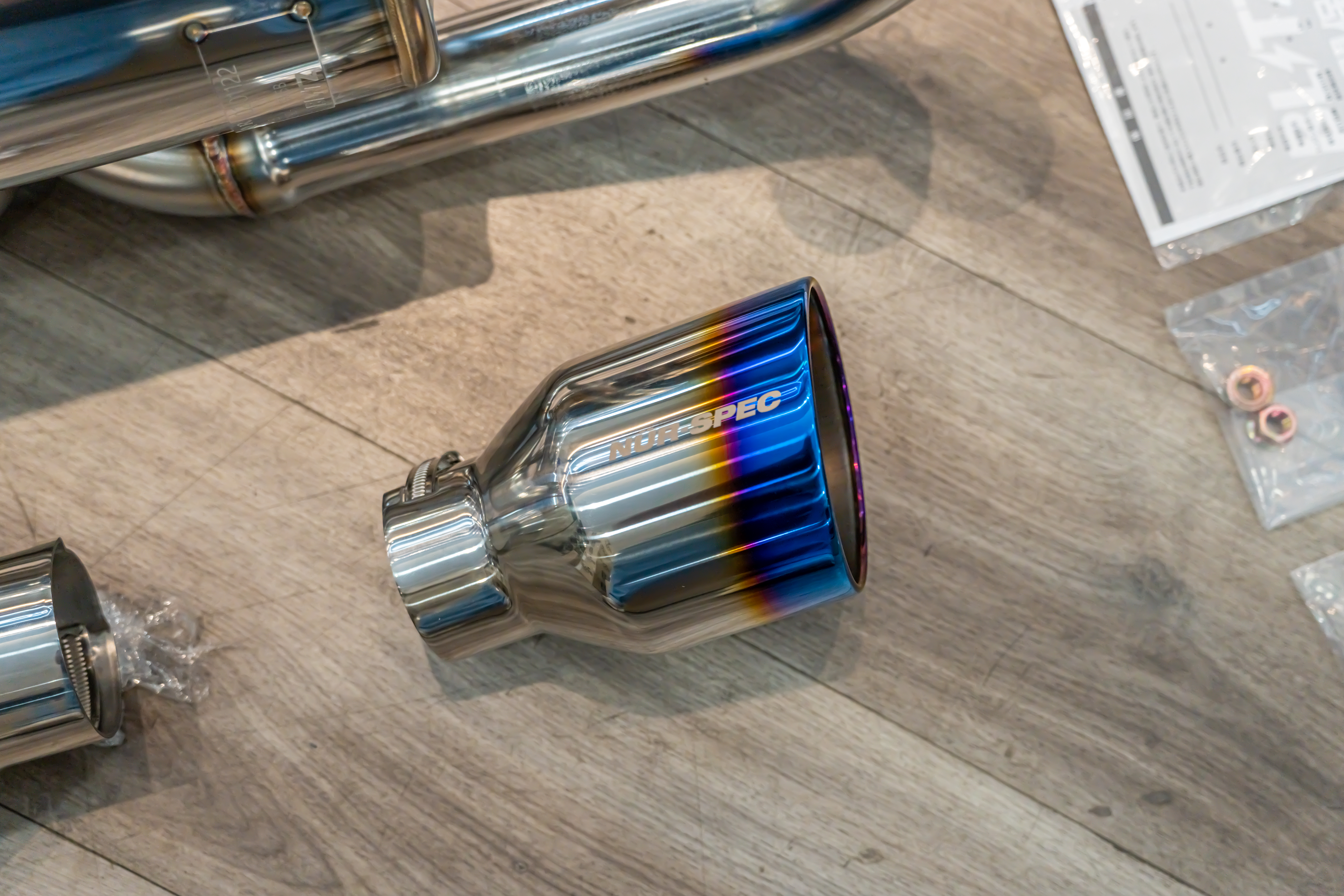 Blitz Nur-Spec Custom Edition VR Titanium Tip Exhaust for Suzuki Jimny view 2