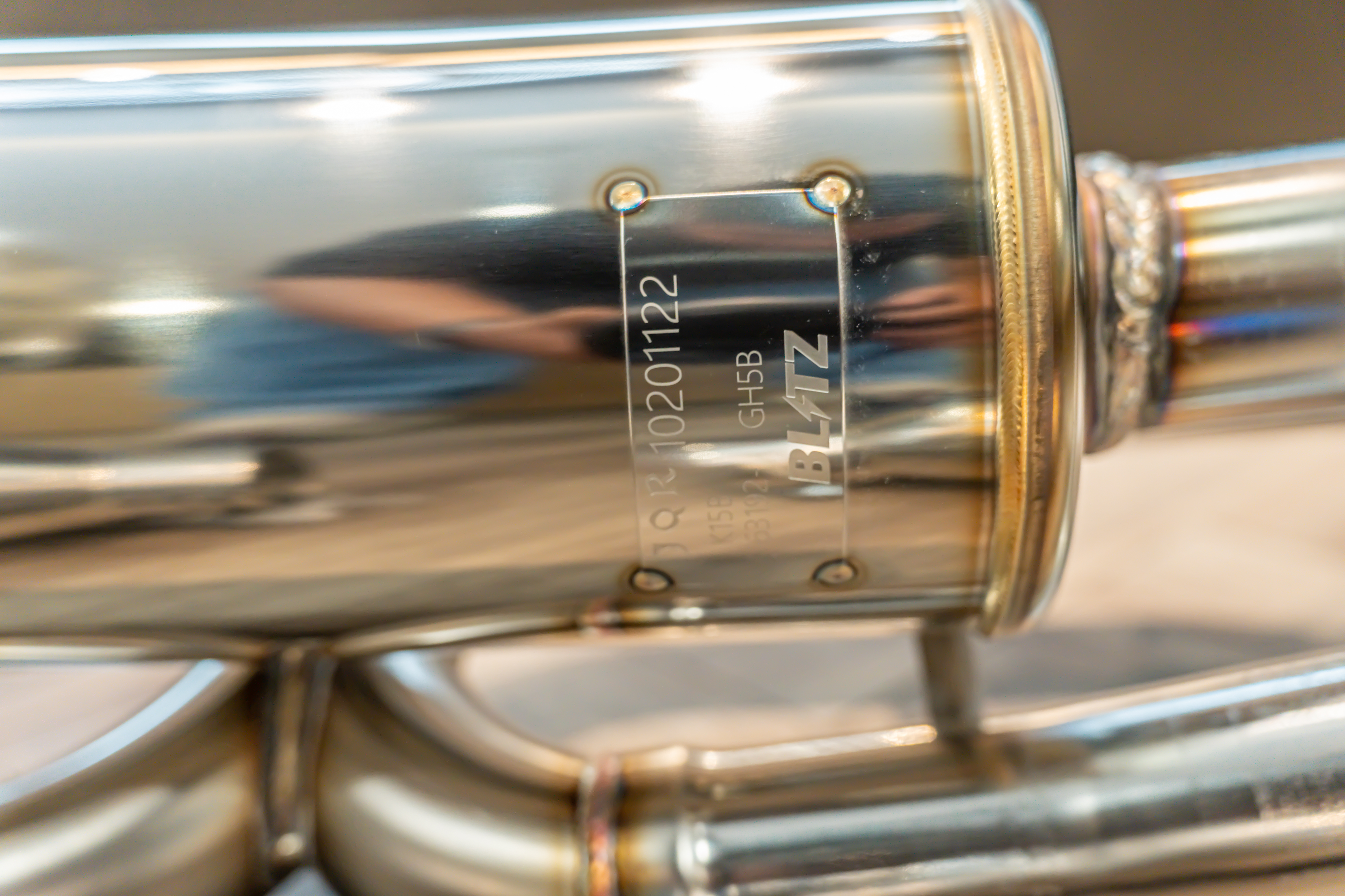 Blitz Nur-Spec Custom Edition VR Titanium Tip Exhaust for Suzuki Jimny view 3