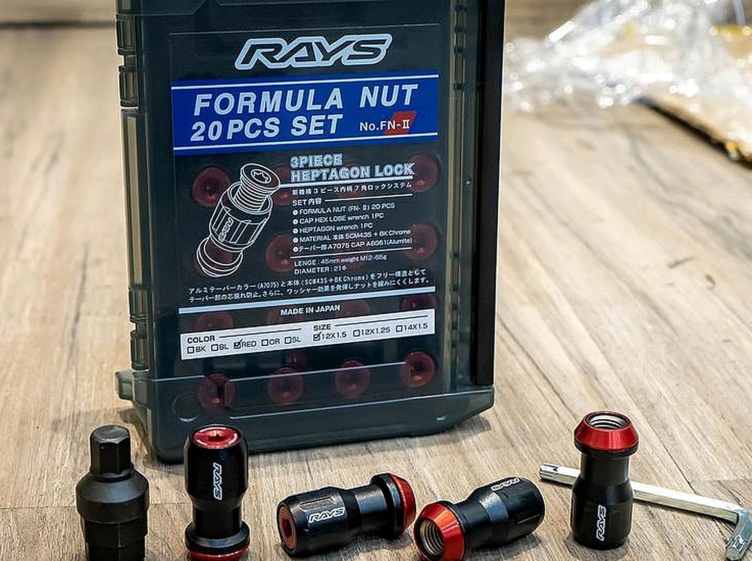RAYS Engineering Official Japan Formula Nut II Set - M12 x P1.50 view 5