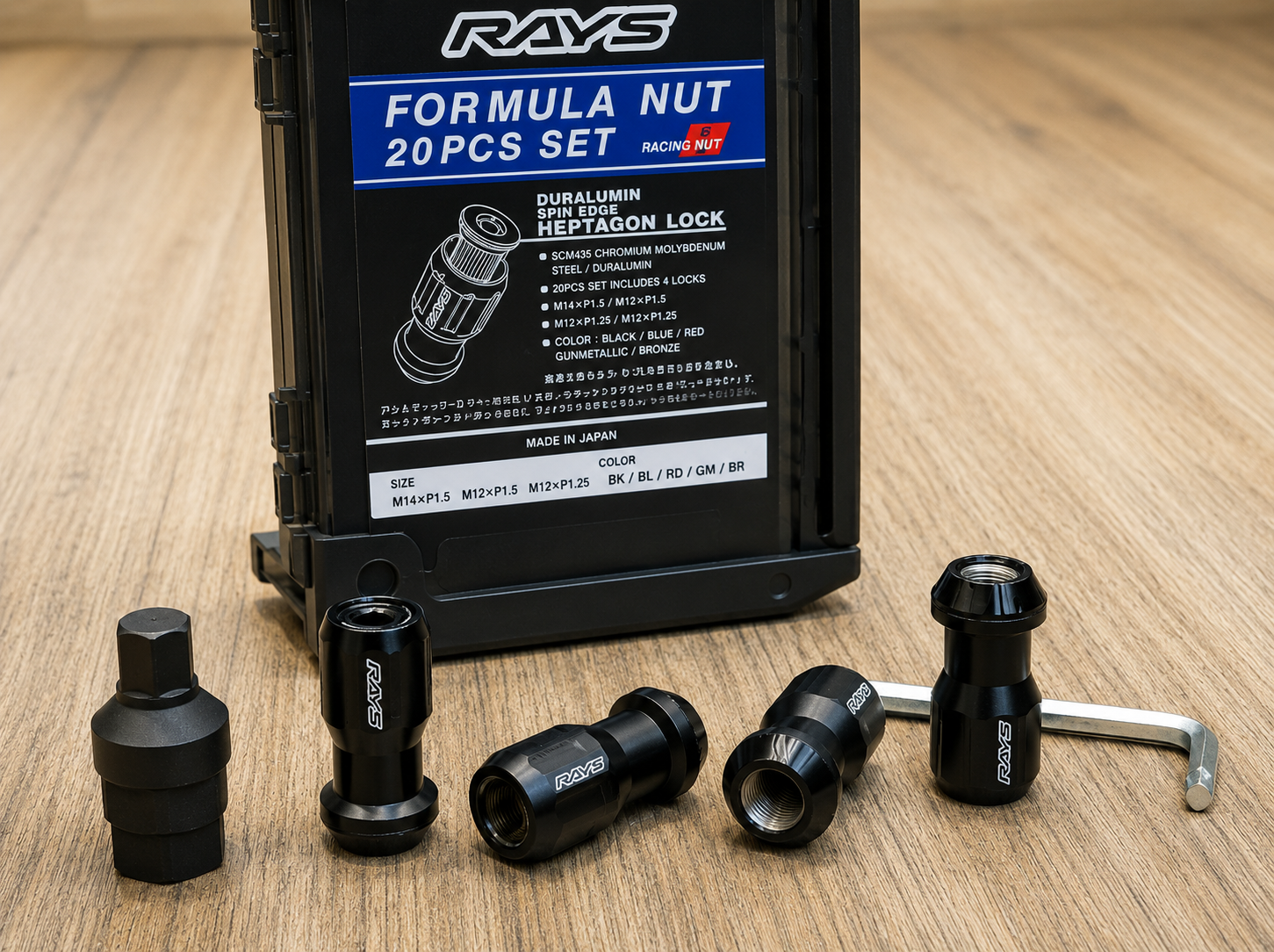 RAYS Engineering Official Japan Formula Nut II Set - M12 x P1.50 view 2