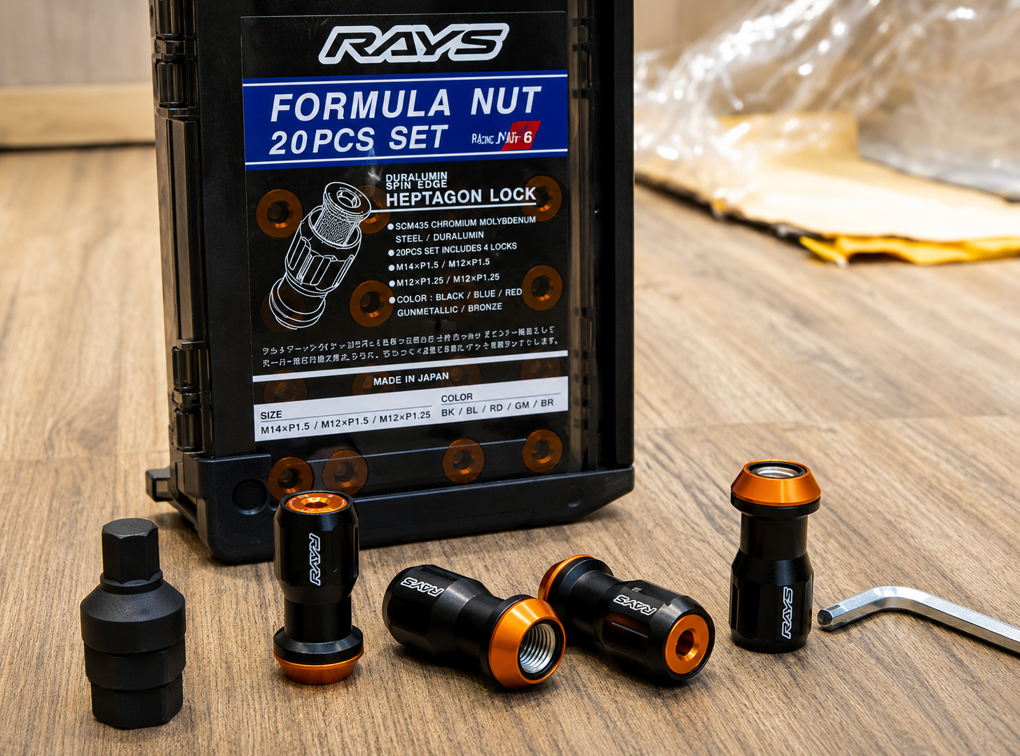 RAYS Engineering Official Japan Formula Nut II Set - M12 x P1.50 view 4