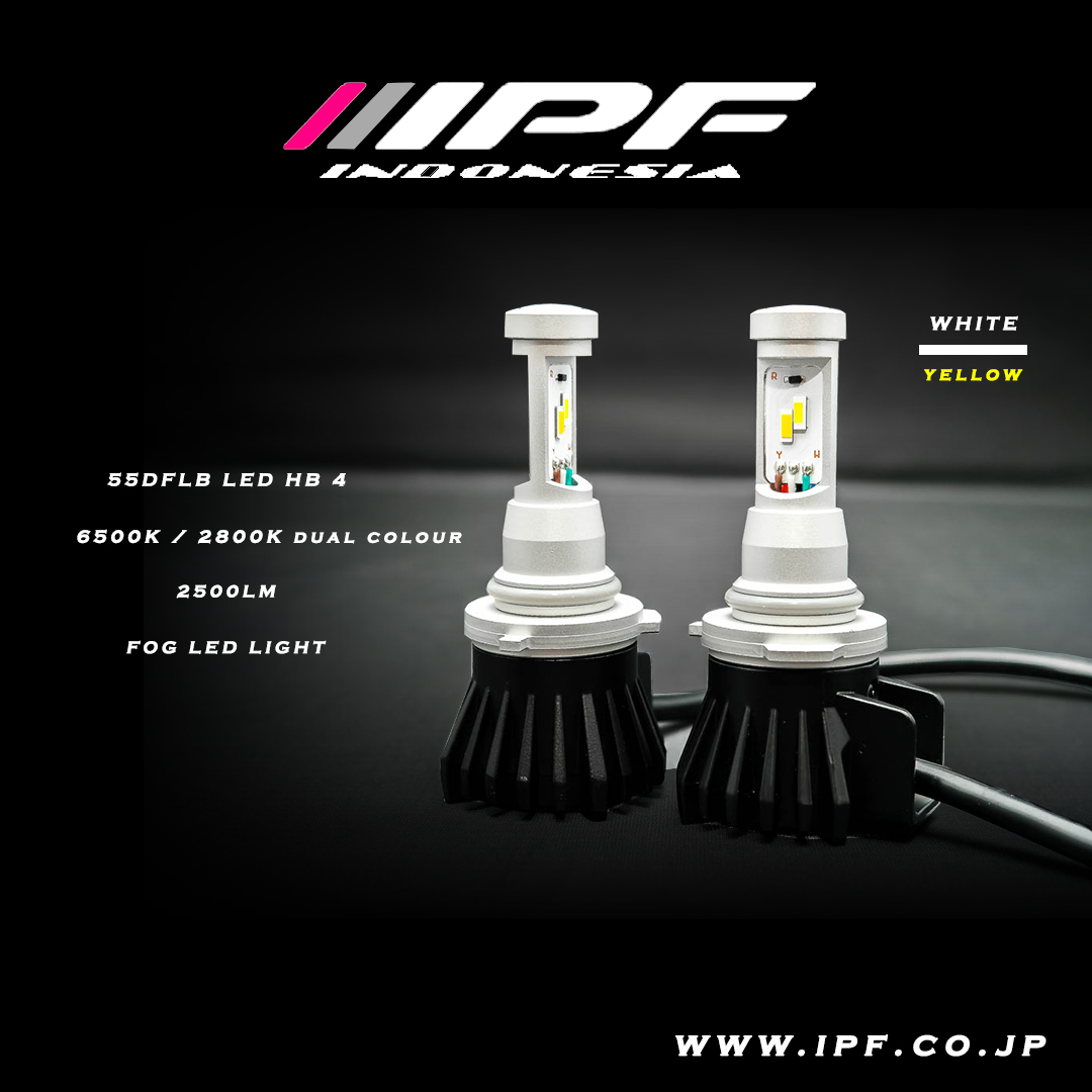 IPF LED Dual Color Fog Lamp Bulb HB4 (55DFLB)