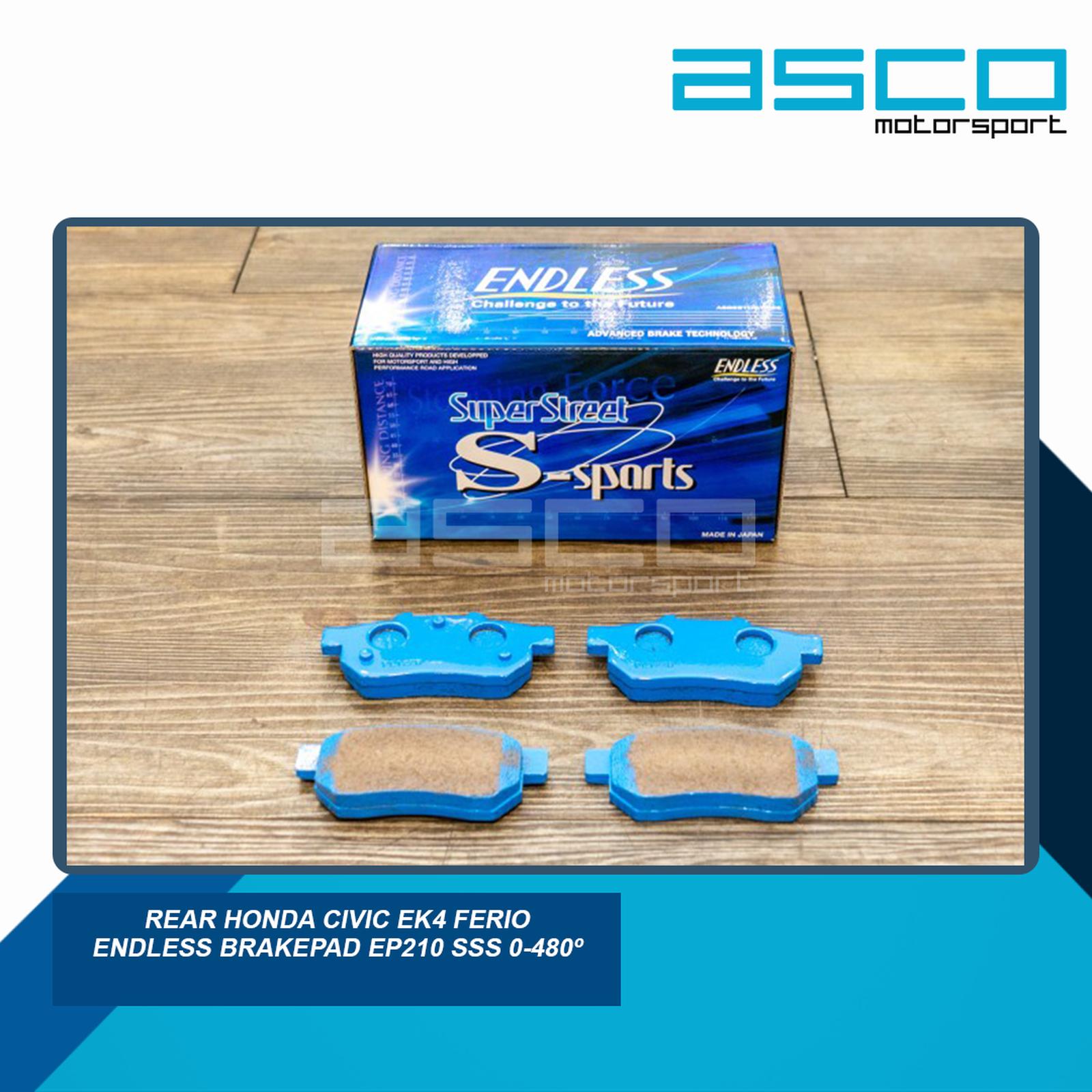 Endless Brake Pad EP210 SSS for Honda EK4 / JAZZ GE8 (Rear)