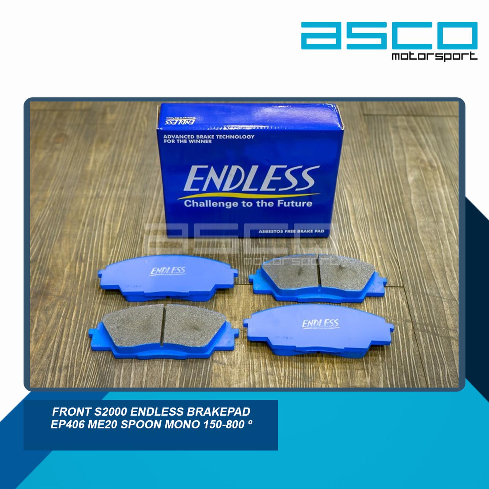 Endless Brake Pad EP406 for Honda S2000 / EP3 TYPE R (Front)