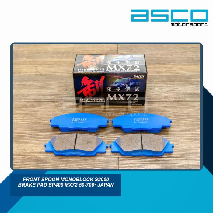 Endless Brake Pad EP406 for Honda S2000 / EP3 TYPE R (Front) view 2