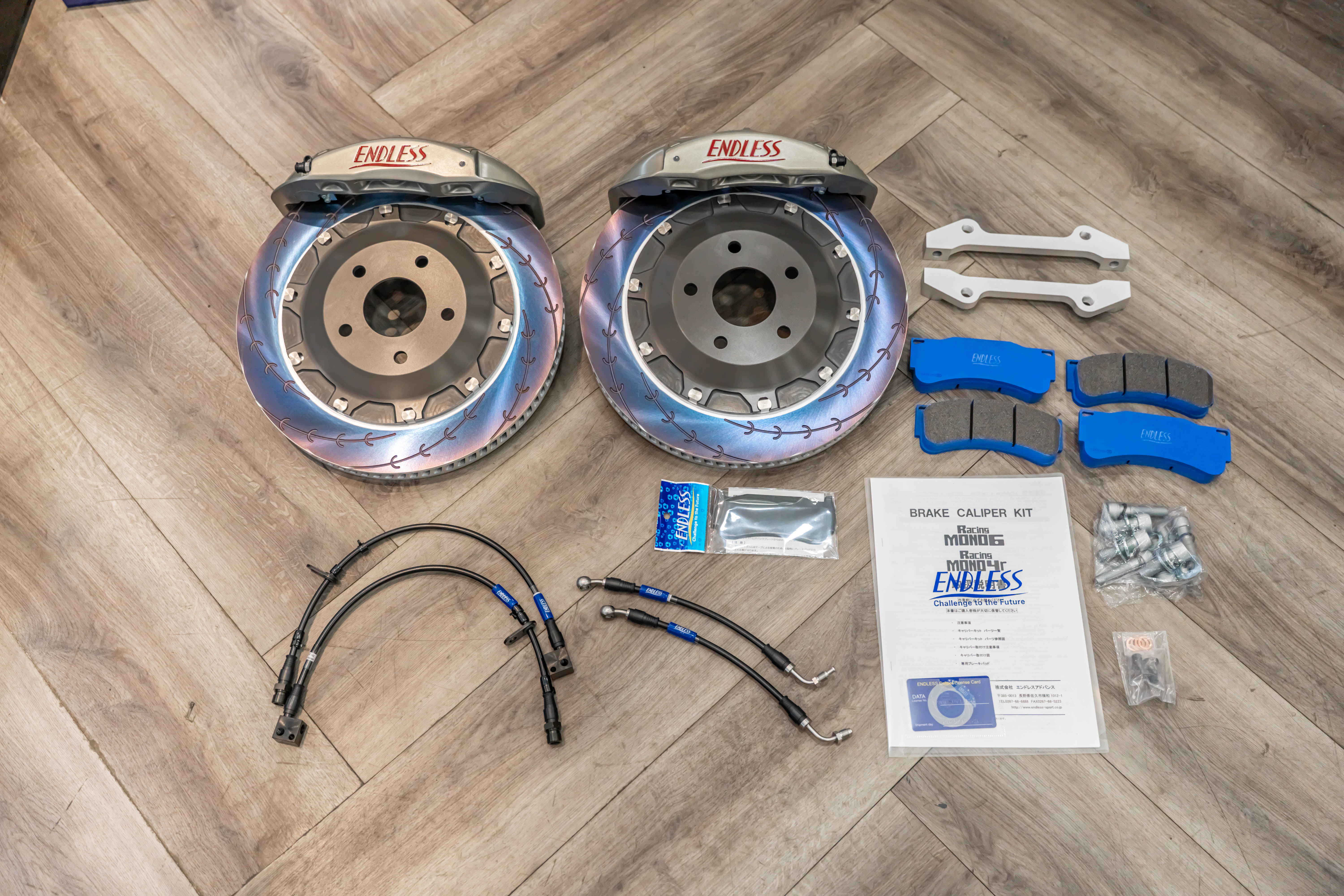 Endless Brake Kit for HONDA CIVIC TYPE R FL5 FRONT 370MM 6POT RACING MONO6 TA