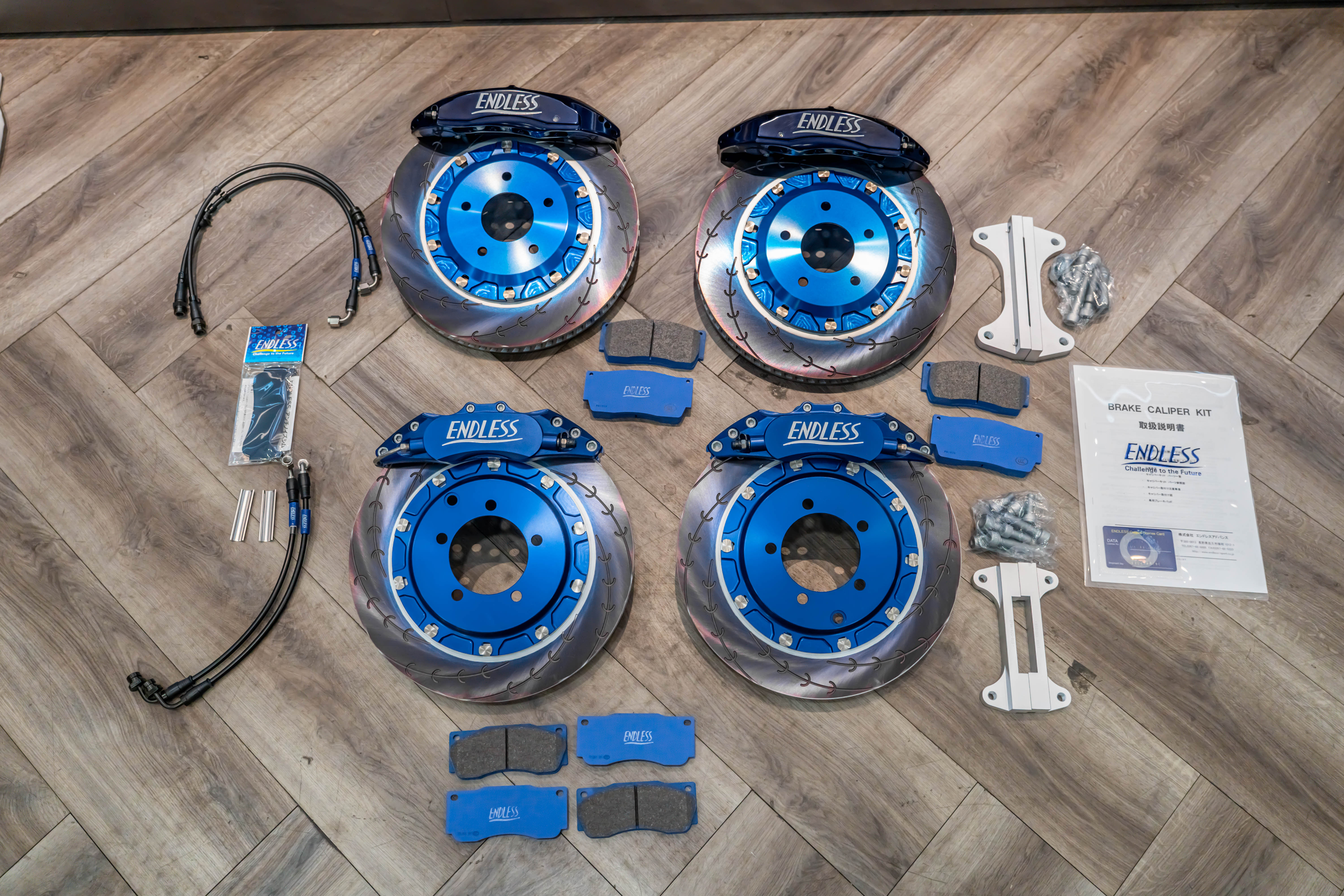Endless Brake Kit for Mitsubishi LANCER EVOLUTION 7,8,9 (CT9A) 345MM MONO6 SPORTS TA & 332MM RACING 4POT, E SLIT ROTOR