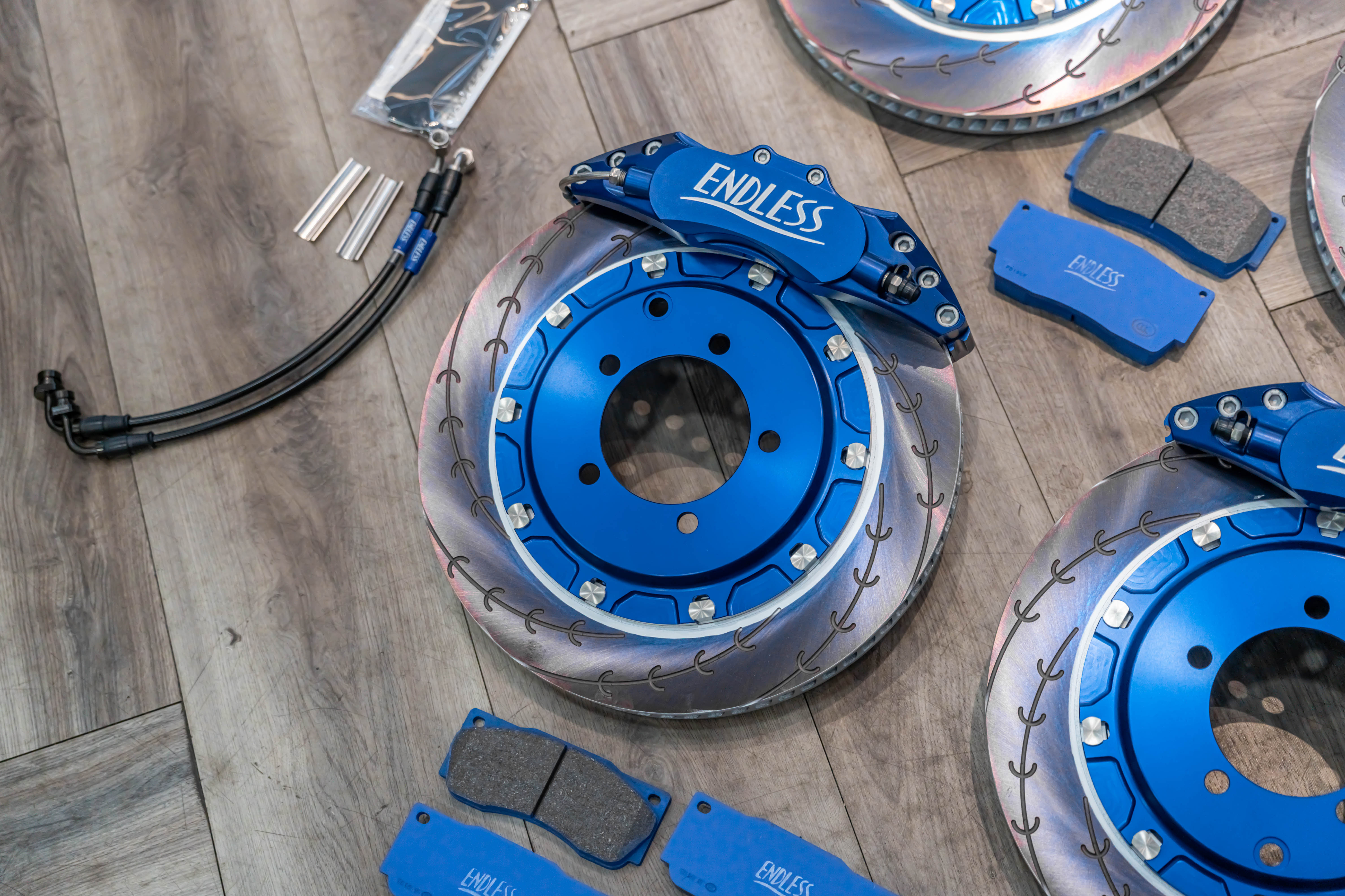 Endless Brake Kit for Mitsubishi LANCER EVOLUTION 7,8,9 (CT9A) 345MM MONO6 SPORTS TA & 332MM RACING 4POT, E SLIT ROTOR view 3