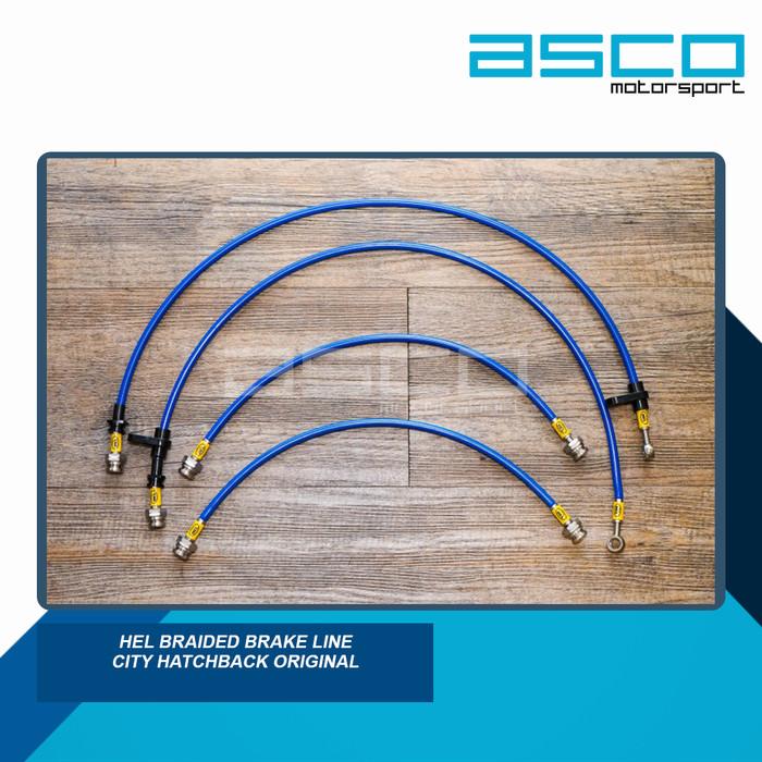 HEL Performance Stainless Steel Braided Brake Line Kit for Honda CITY HATCHBACK