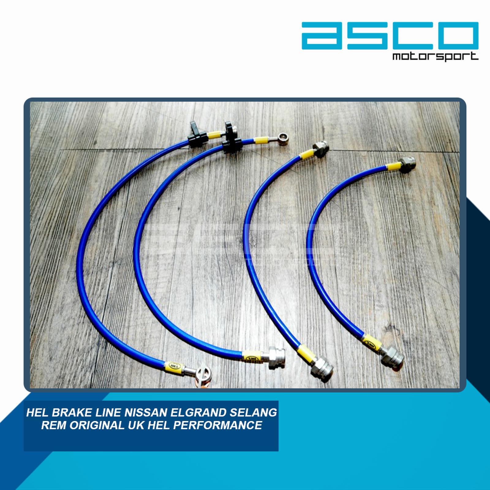 HEL Performance Stainless Steel Braided Brake Line Kit for Nissan ELGRAND 2002