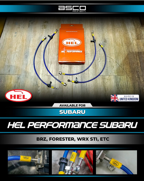 HEL Performance Stainless Steel Braided Brake Line Kit for Subaru IMPREZA WRX STI 2001-2007