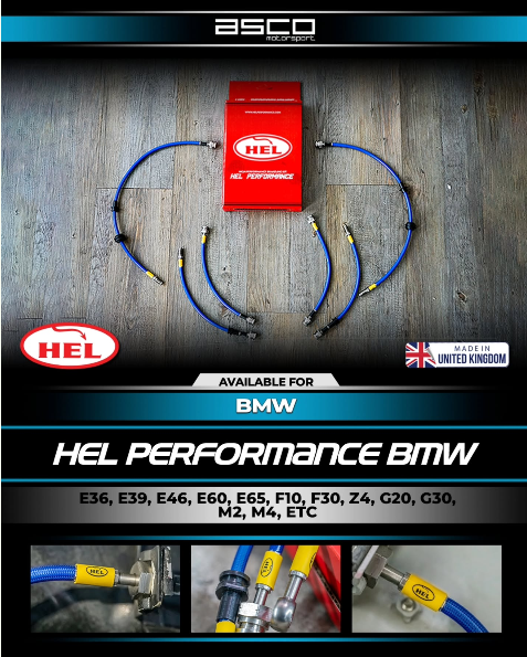 HEL Performance Stainless Steel Braided Brake Line Kit for Bmw i8