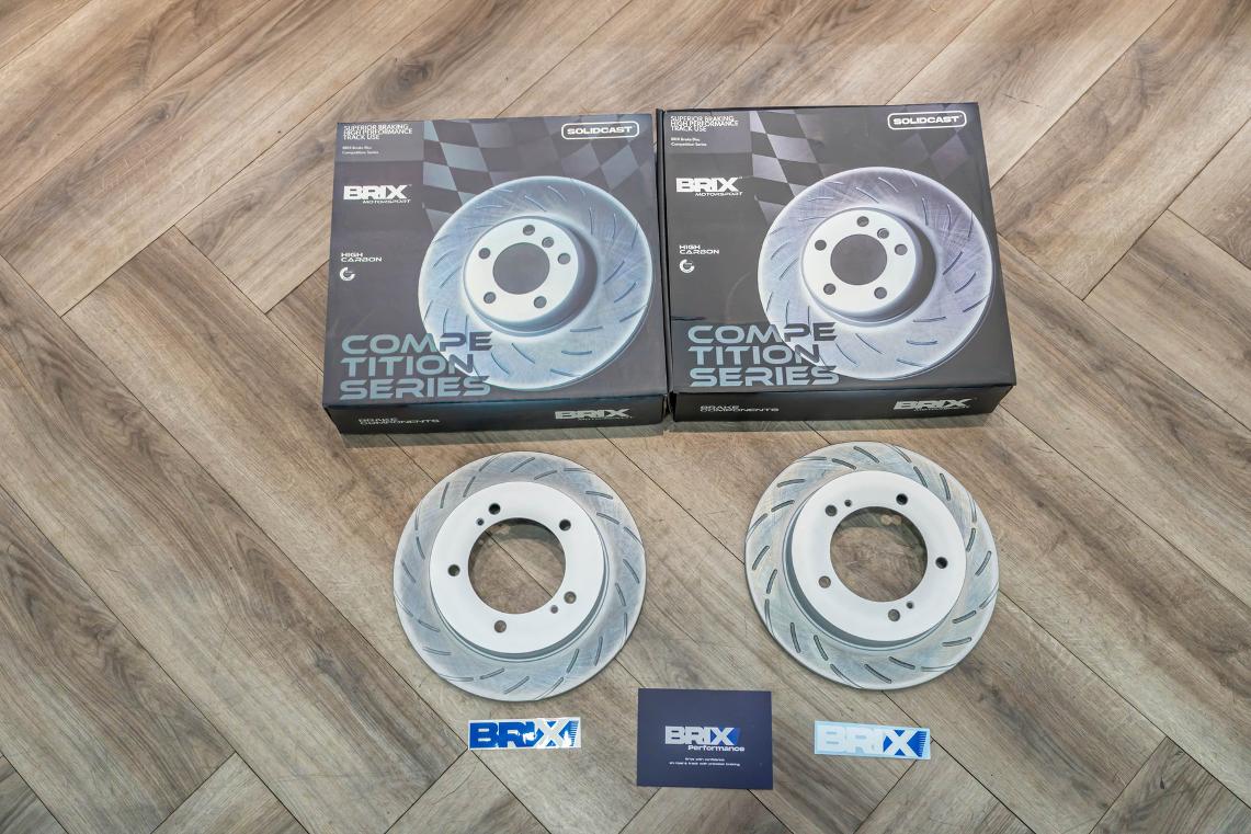 Brix Competition Series Slotted Brake Rotors Suzuki Jimny JB74