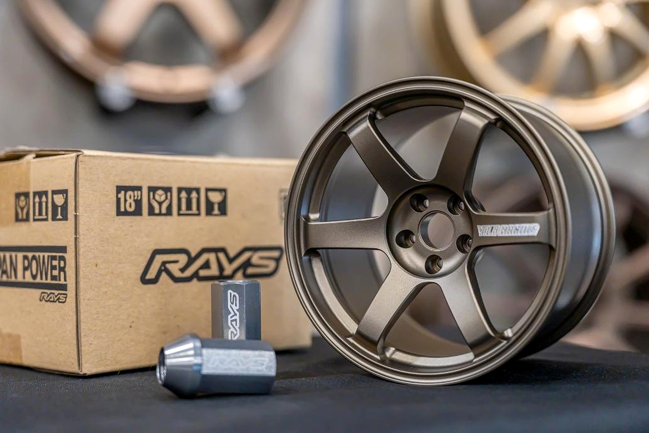 RAYS Wheels 1/4 Scale Model - Volk Racing TE37Saga S-Plus (Bronze Almite)