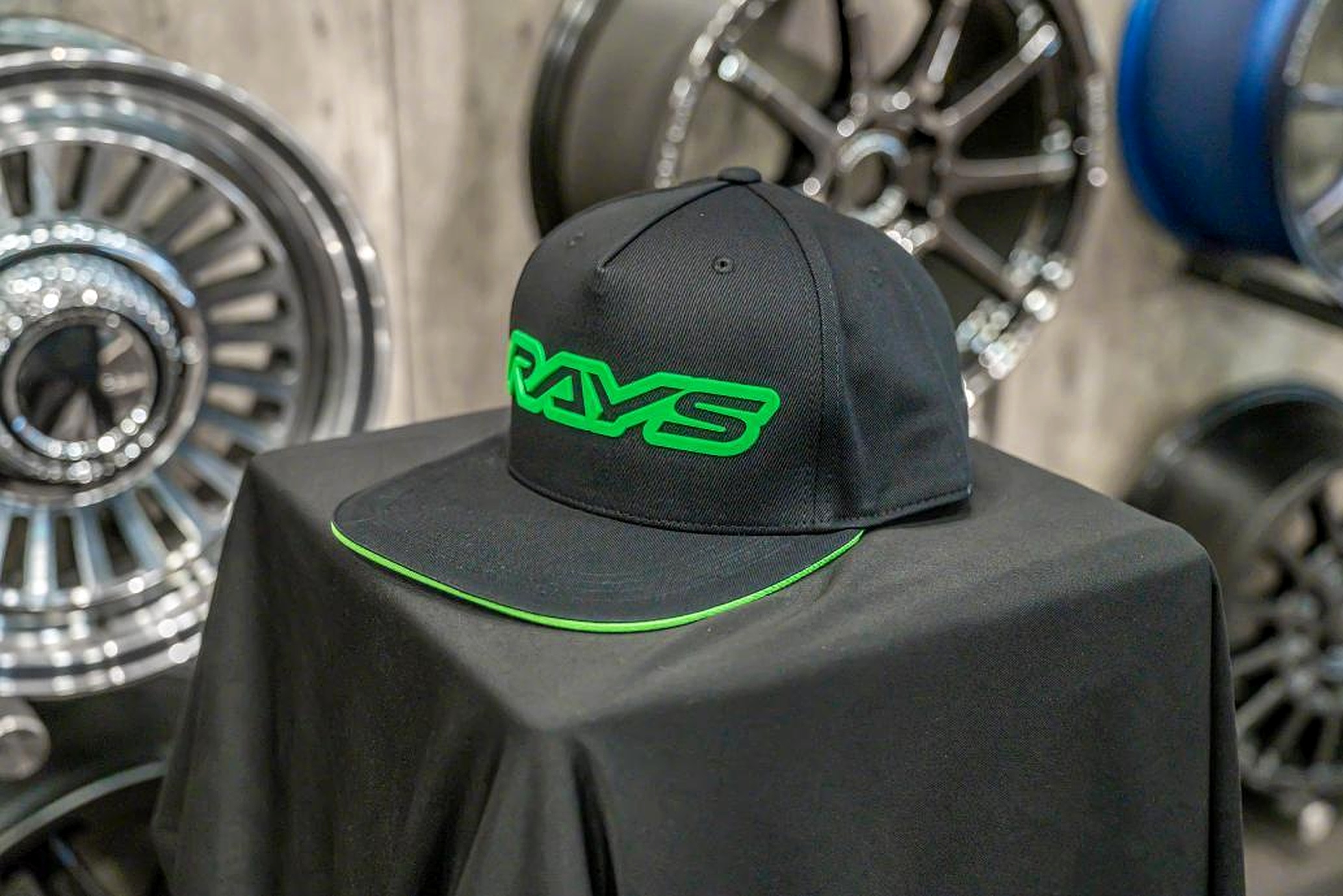 RAYS Official Cap 23S - Black/Green