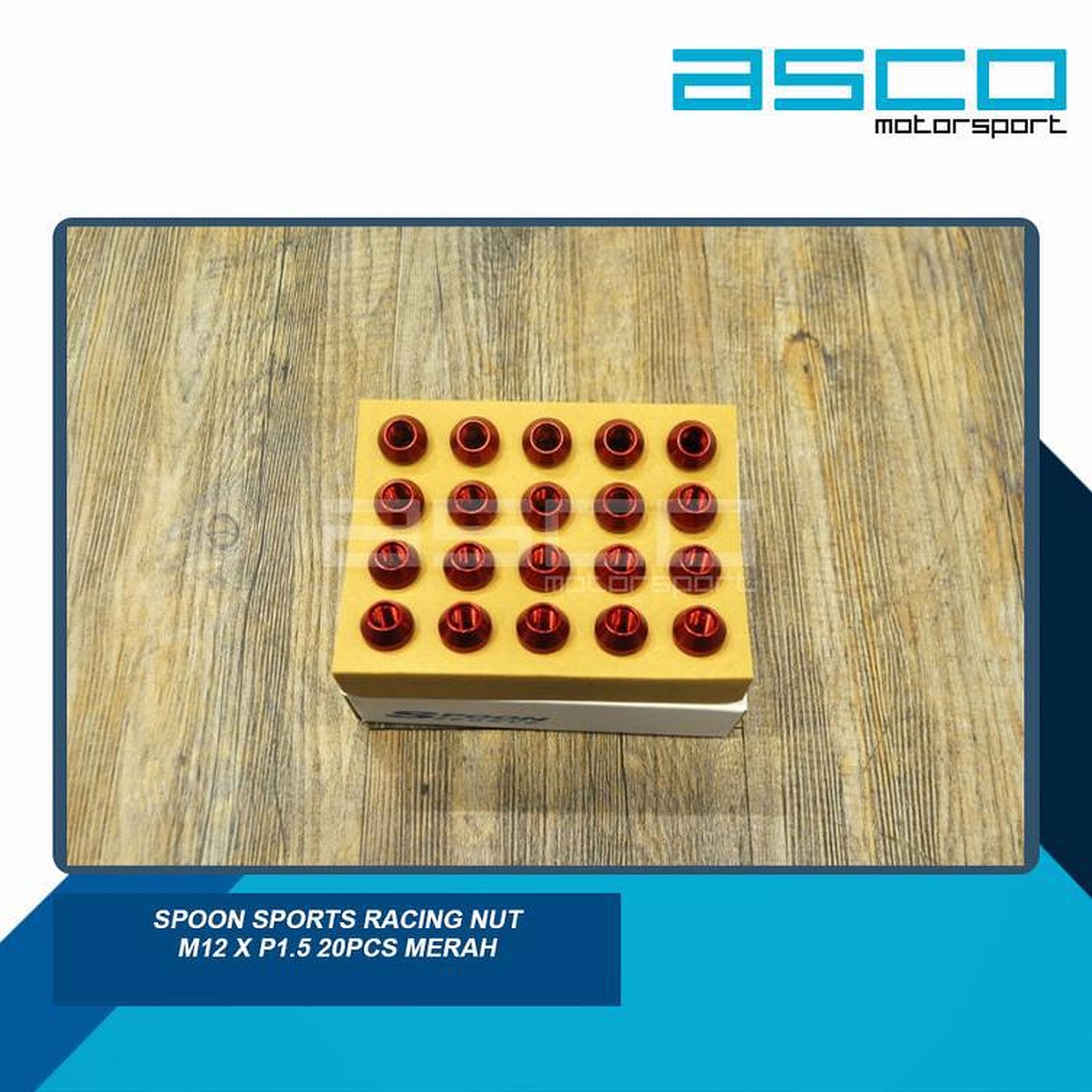 SPOON Wheel Nut M12 x P1.50 - Chromoly Racing Nut view 2