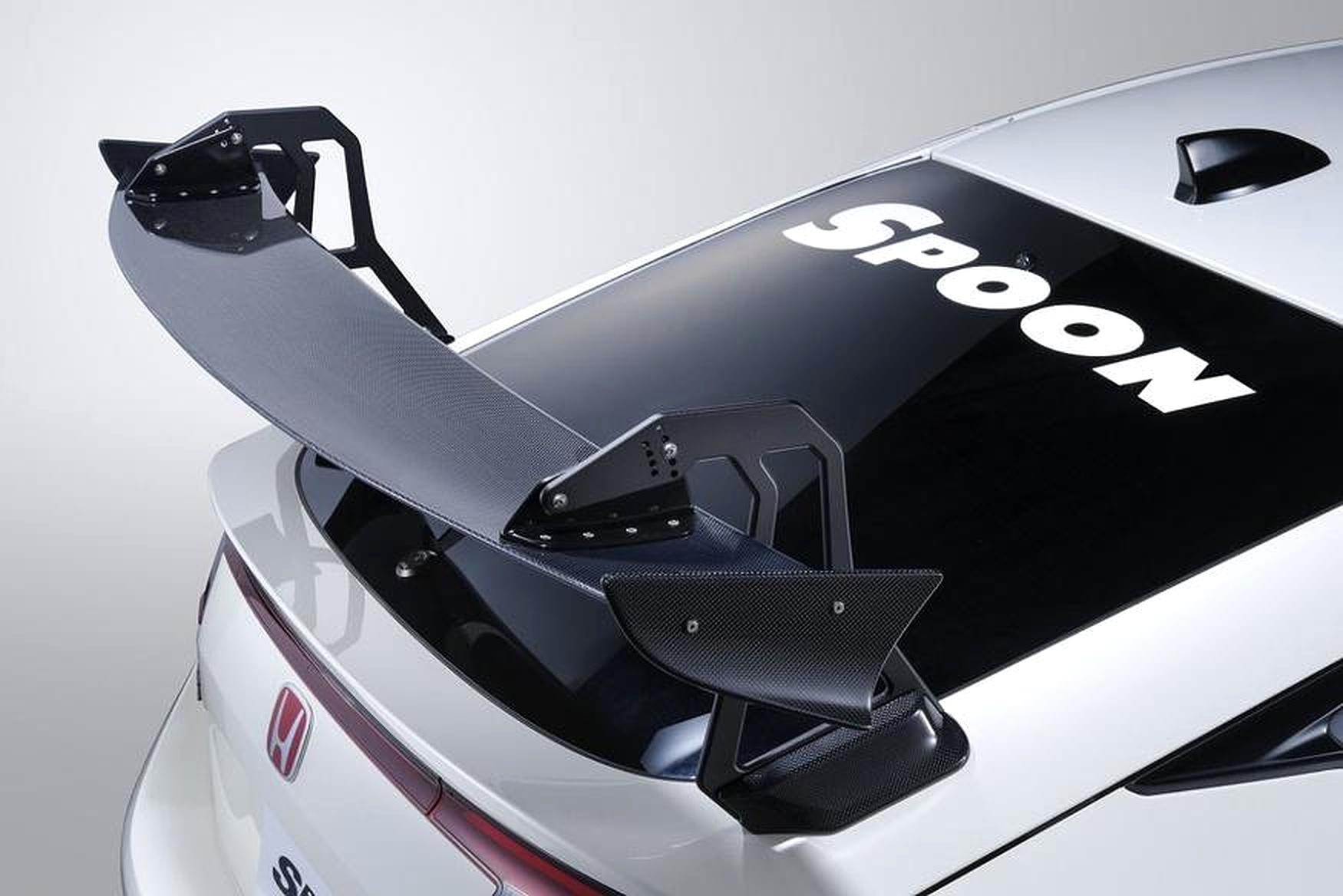 SPOON Crane Neck Carbon Fiber Spoiler Wing (Honda Civic FL5)