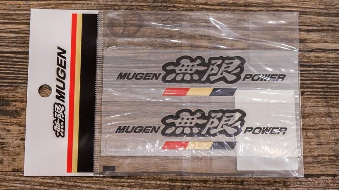 MUGEN Original Japan Sticker - Large K2 W2 (Black)