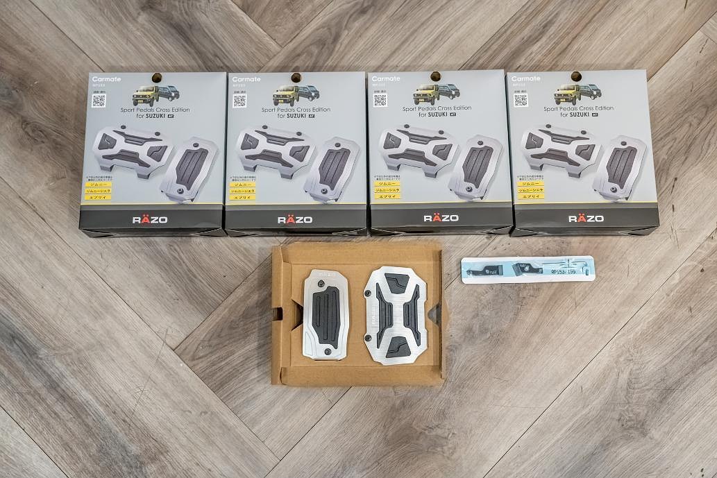 Carmate Razo Cross Edition Pedal Set for Suzuki Jimny