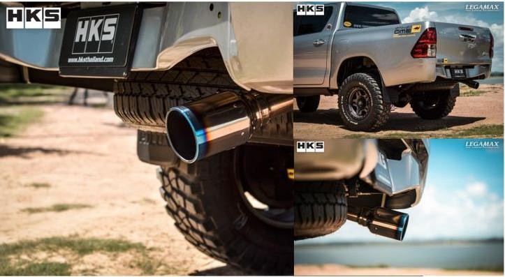 HKS Legamax Muffler Toyota Hilux Revo view 2
